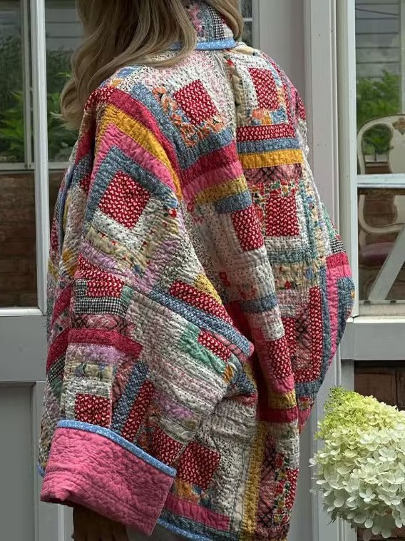 GLISH | CHAQUETA ACOLCHADA VINTAGE ROSADA