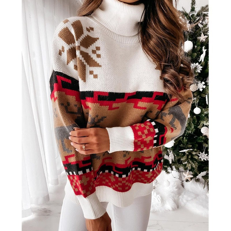 NORDIC WINTER | JERSEY NAVIDEÑO CON CUELLO VUELTO