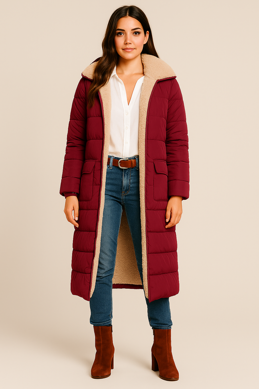 SHAIA | ABRIGO FORRADO CON BORREGUITO