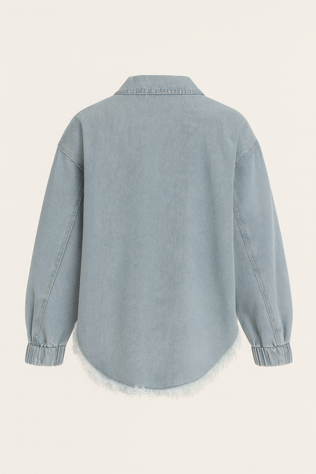 PEARL | CHAQUETA VAQUETA OVERSIZE CON PERLAS