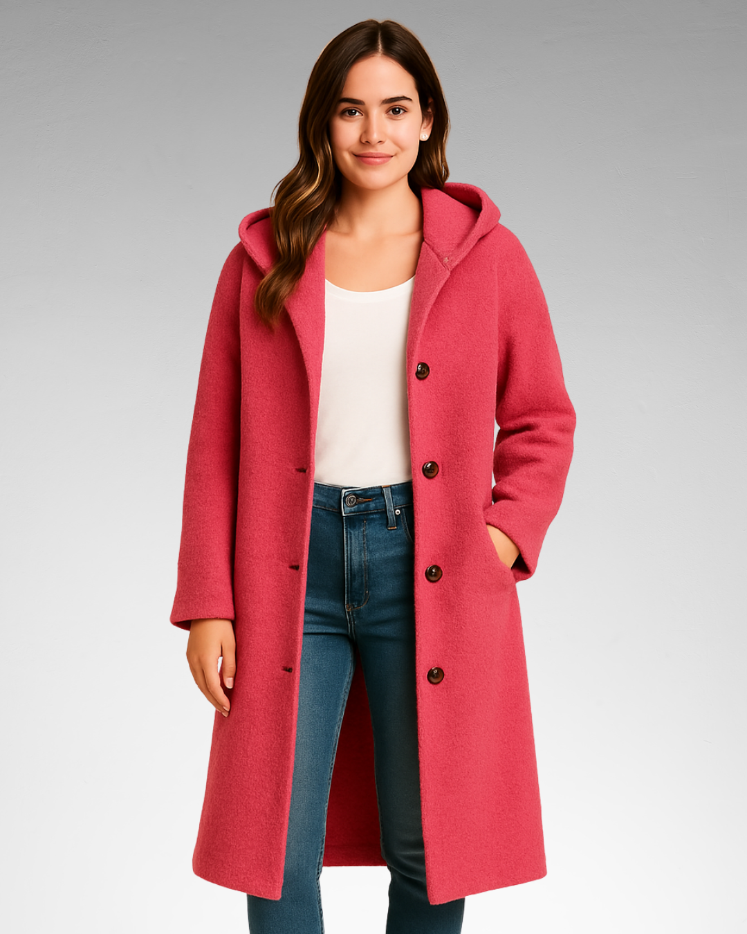 CHIA | ABRIGO LARGO CON BOTONES