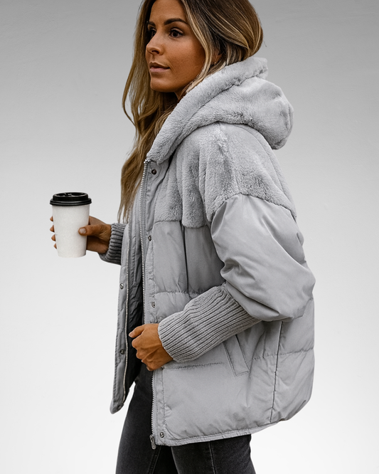 ORIANA | ABRIGO OLIVIA CREATION GRIS PLATA