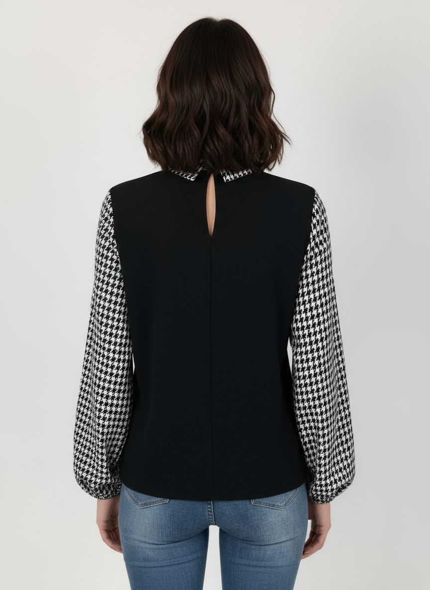 OLIVIA PRETTY | BLUSA EFECTO CHALECO Y CAMISA