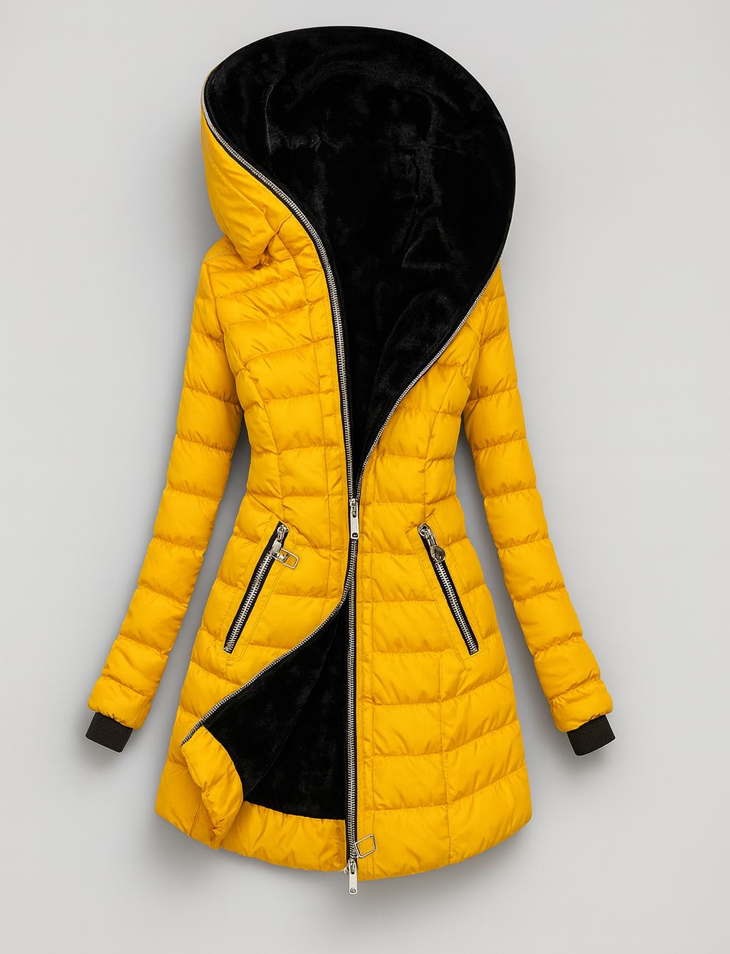 SELVA | ABRIGO PLUMAS CON PELO