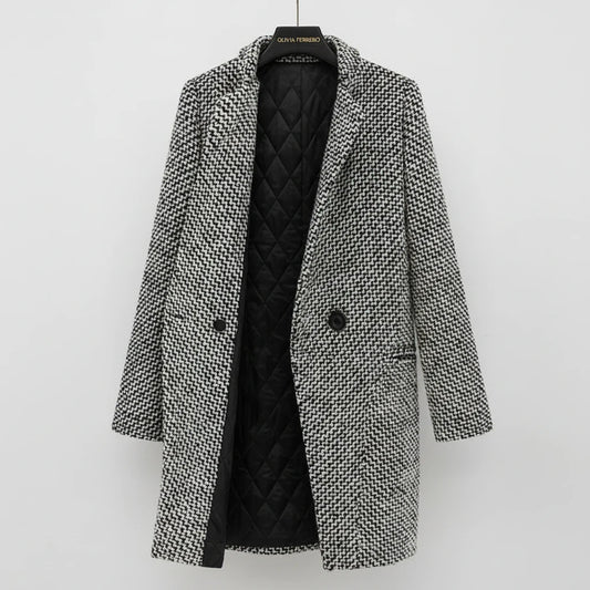 CLAUDIA | ABRIGO ELEGANTE TWEED