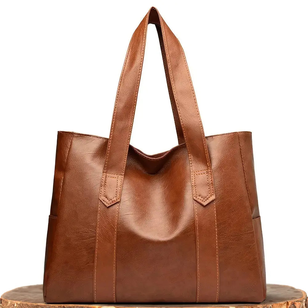 MARTH | BOLSO DE PIEL MARRÓN CAMEL