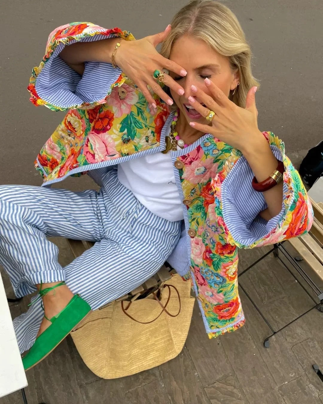 CHAQUETA ACOLCHADA BLOOMING GARDEN