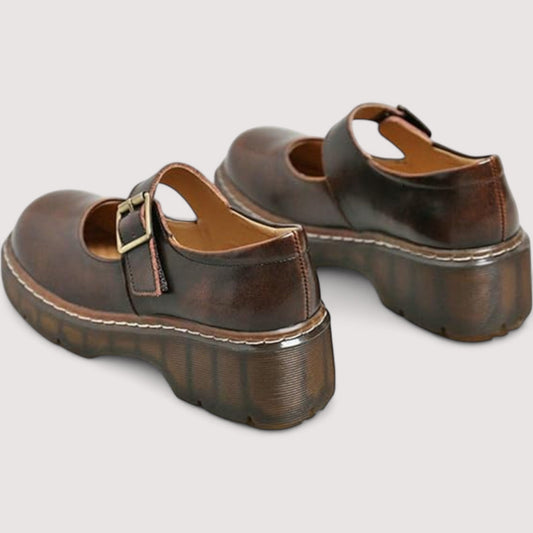 ALEXA | MOCASINES DE PIEL MARRÓN