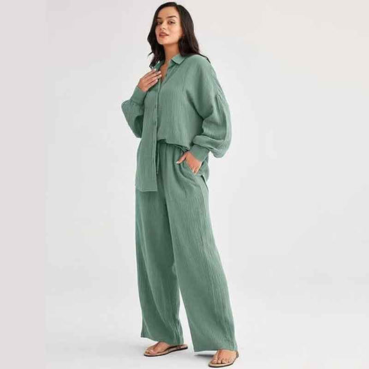 MALLER | CONJUNTO CAMISA DE LINO