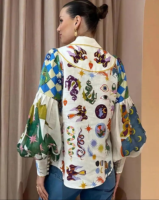 PEYTON | BLUSA ESTAMAPADA EXCLUSIVA