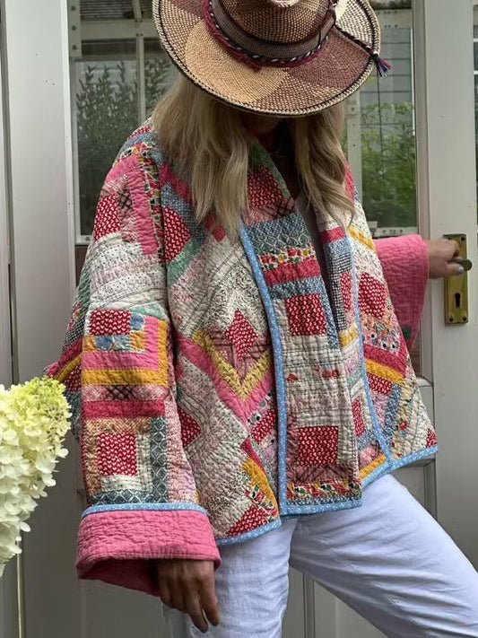 GLISH |  CHAQUETA ACOLCHADA VINTAGE ROSADA