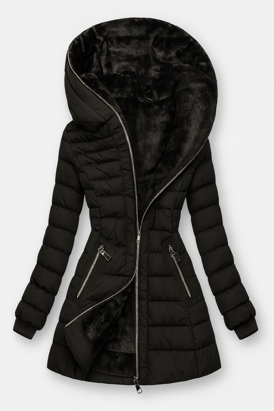 SELVA | ABRIGO PLUMAS CON PELO
