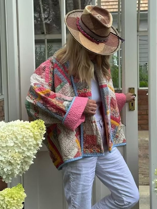 GLISH |  CHAQUETA ACOLCHADA VINTAGE ROSADA