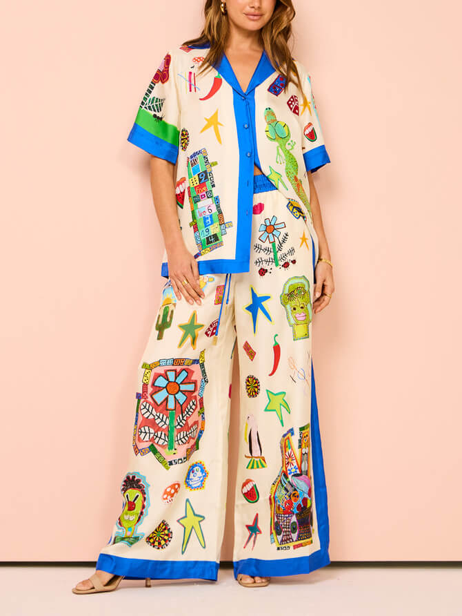 ART LOVER | CONJUNTO DOS PIEZAS ESTAMPADO ARTÍSTICO