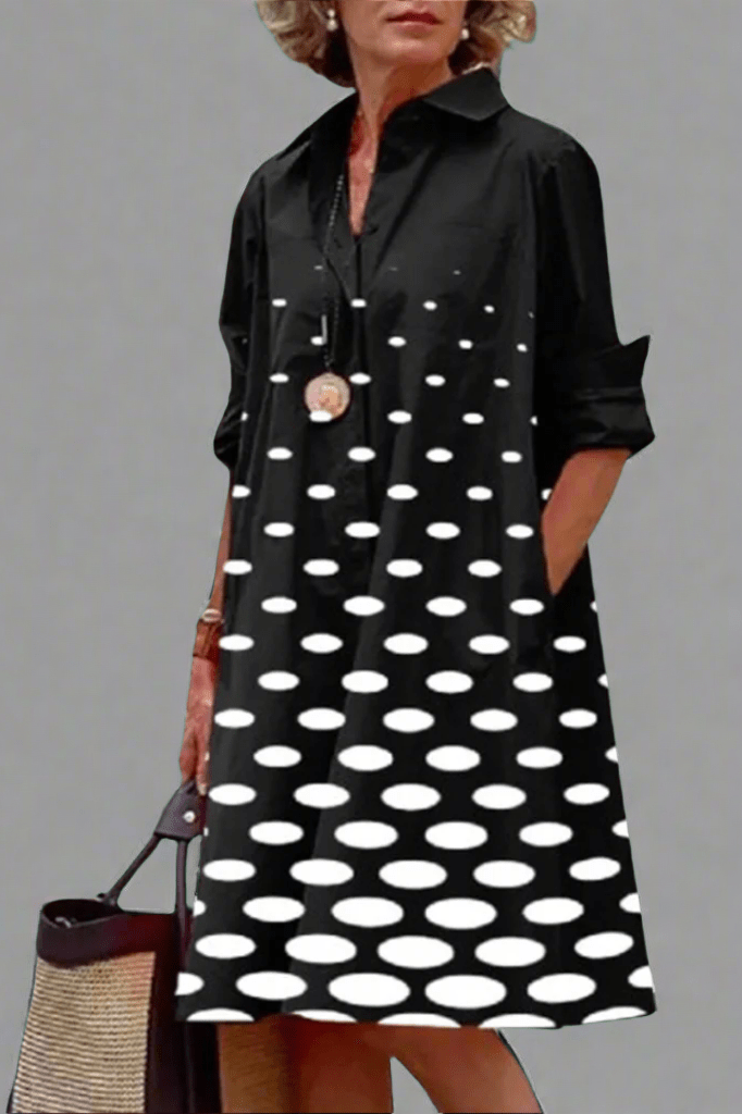 VORNE | VESTIDO CAMISA BLACK AND WHITE
