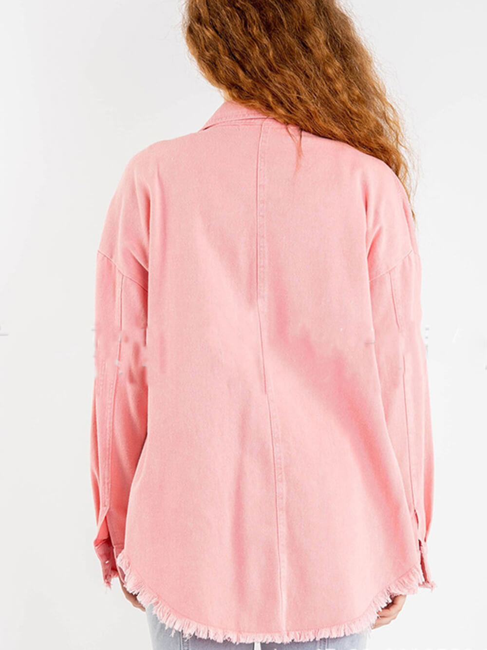 STAR DENIM PINK| CHAQUETA OVERSIZE CON BORDADOS