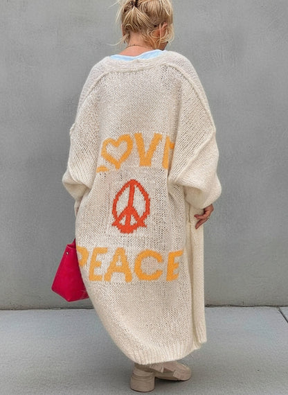 CARDIGAN LOVE AND PEACE