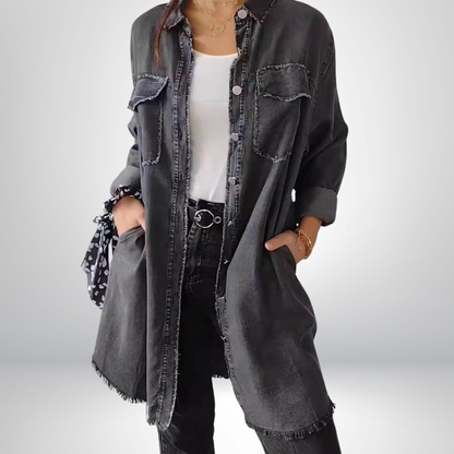 PATTI | CHAQUETA VAQUERA DE CORTE LARGO