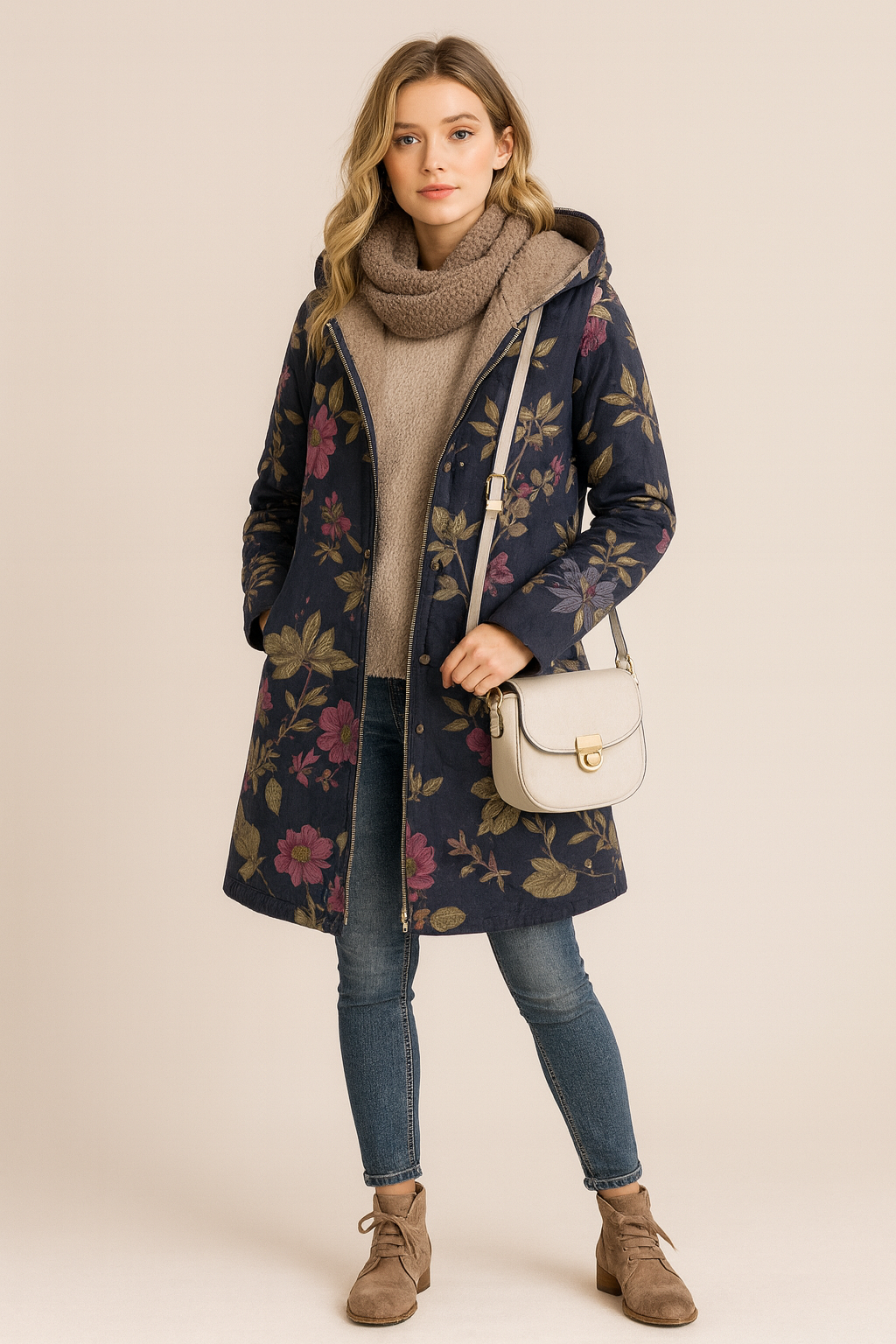 WINTER BLOOM | CHAQUETA ESTAMPADA CON INTERIOR SUAVE
