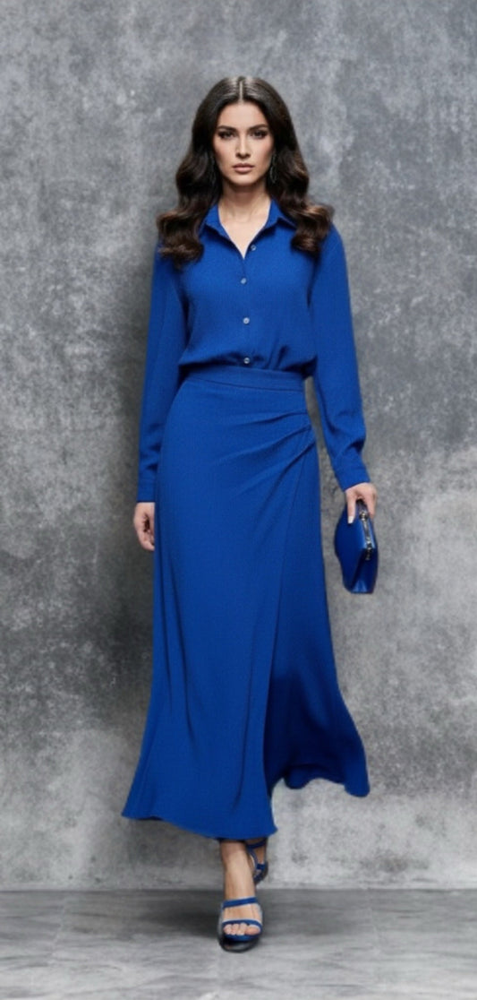 SOPHIA |CONJUNTO CAMISERO EFECTO VESTIDO