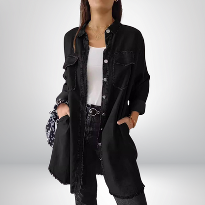 PAULA | CHAQUETA VAQUERA DE CORTE LARGO