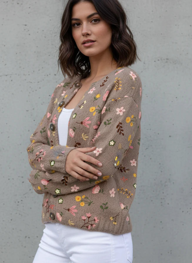STIVAL BROWN | CARDIGAN OLIVIA EXCLUSIVE