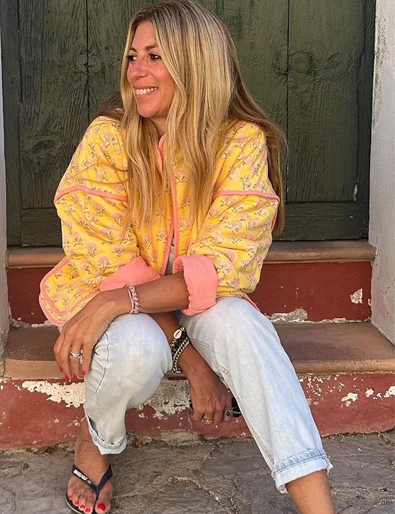 VINTAGE TERRACOTTA | CHAQUETA ACOLCHADA FLORAL