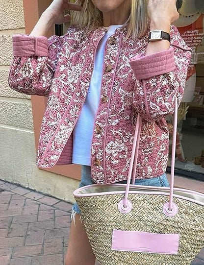 VINTAGE ROSÉ | CHAQUETA ACOLCHADA FLORAL