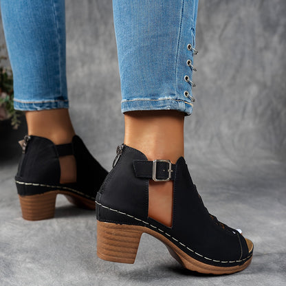 NISA | BOTA CON TACÓN Y CORDONES