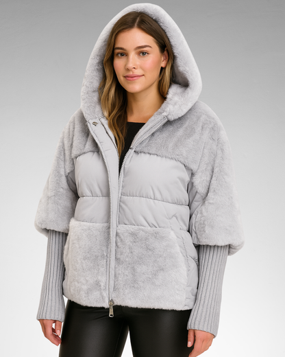 ORIANA | ABRIGO OLIVIA CREATION GRIS PLATA