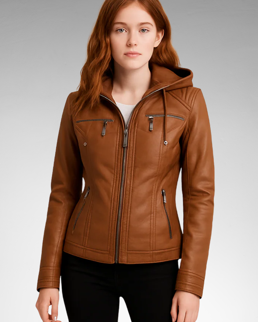 PIA | CHAQUETA DE PIEL CUERO