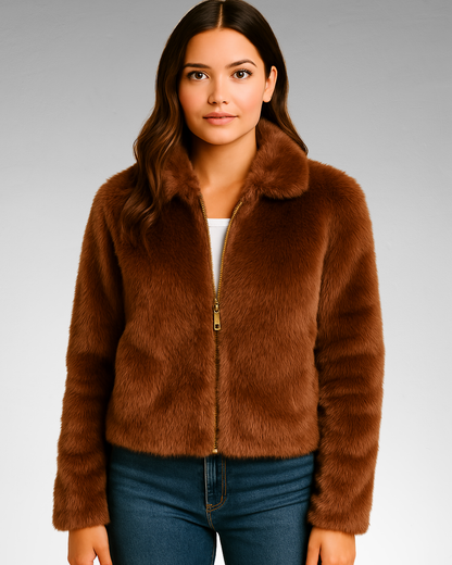 SARIETTA | CHAQUETA DE PELO OLIVIA EDITION