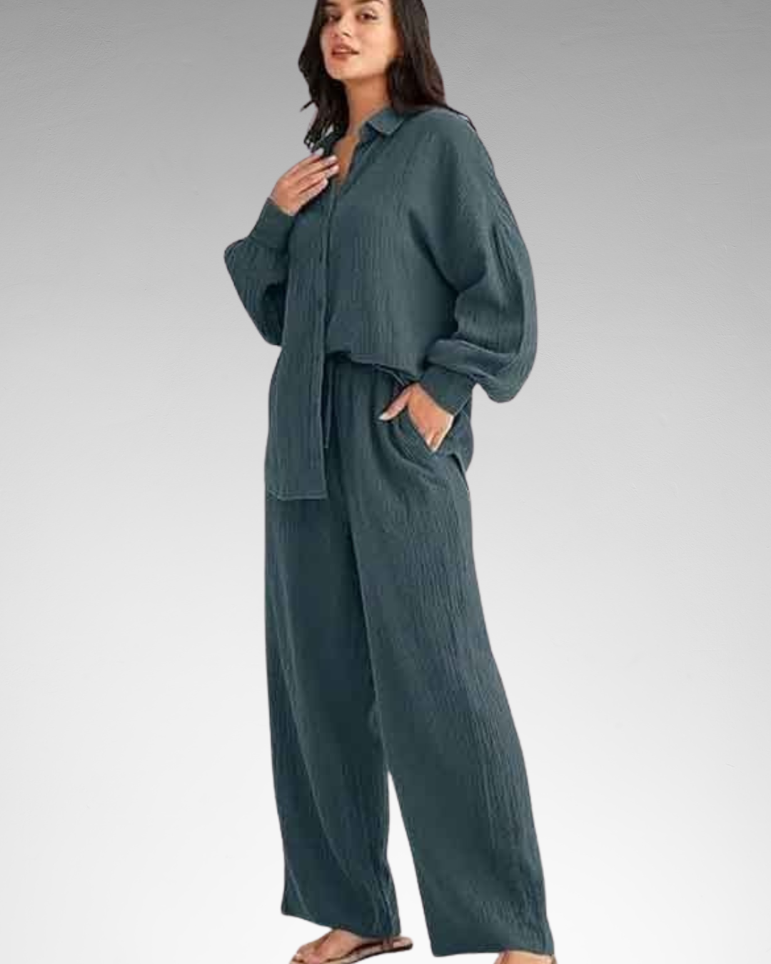 MALLER | CONJUNTO CAMISA DE LINO