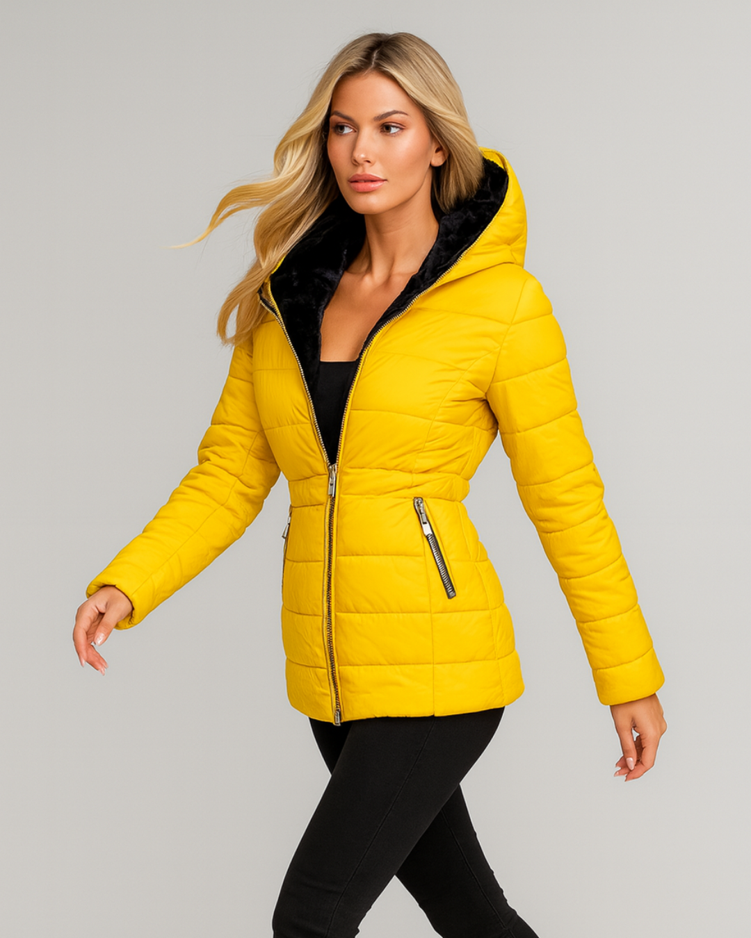 SELVA | ABRIGO PLUMAS CON PELO