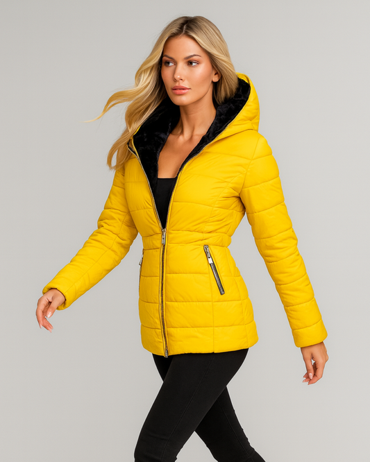 SELVA | ABRIGO PLUMAS CON PELO