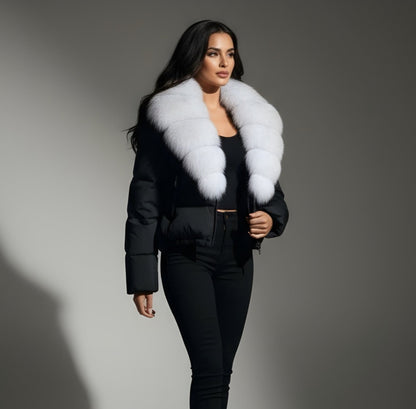 LUXURY FOX | OVERSIZE CON CUELLO DE PELO PREMIUM