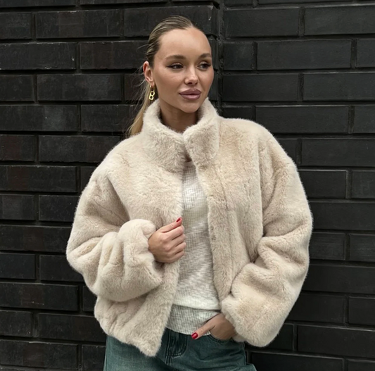 NIEVE | CHAQUETA AFELPADA TIPO PELUCHE SUAVE