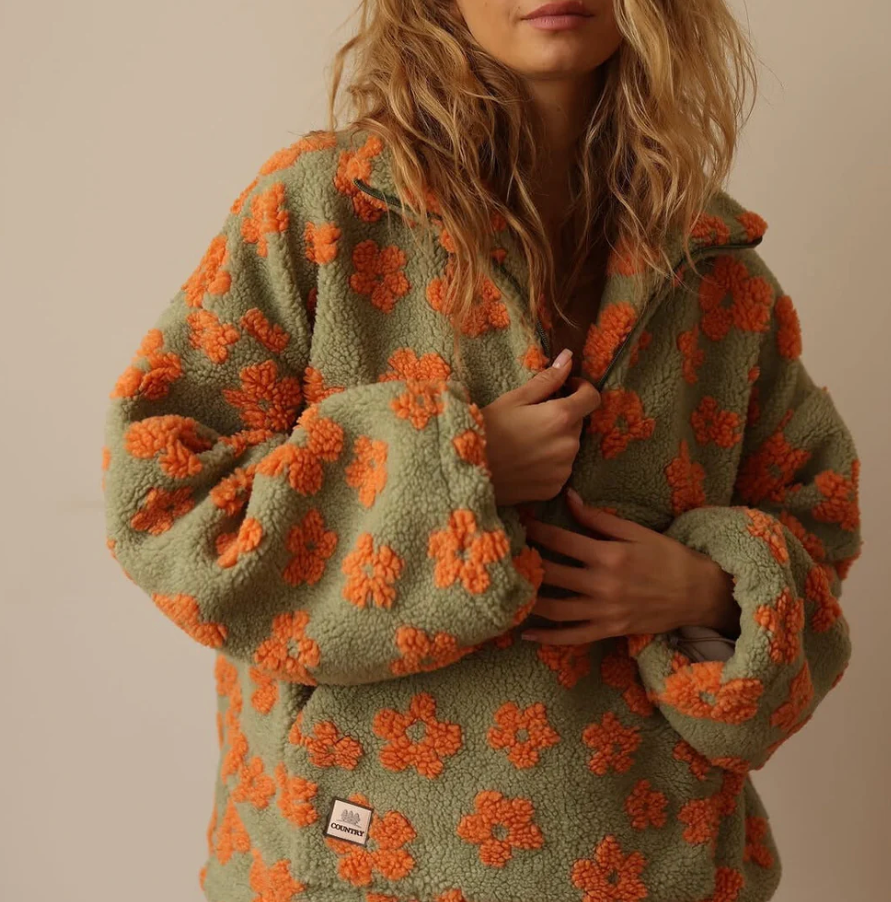 MARGARITA | SUDADERA BORREGUITO FLORAL