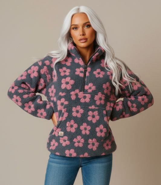 MARGARITA | SUDADERA BORREGUITO FLORAL