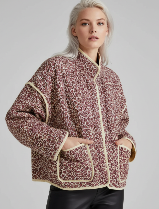 FLORINA |  CHAQUETA ACOLCHADA FLORAL