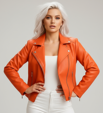 VELASERRA | CHAQUETA DE CUERO OLIVIA EXCLUSIVE