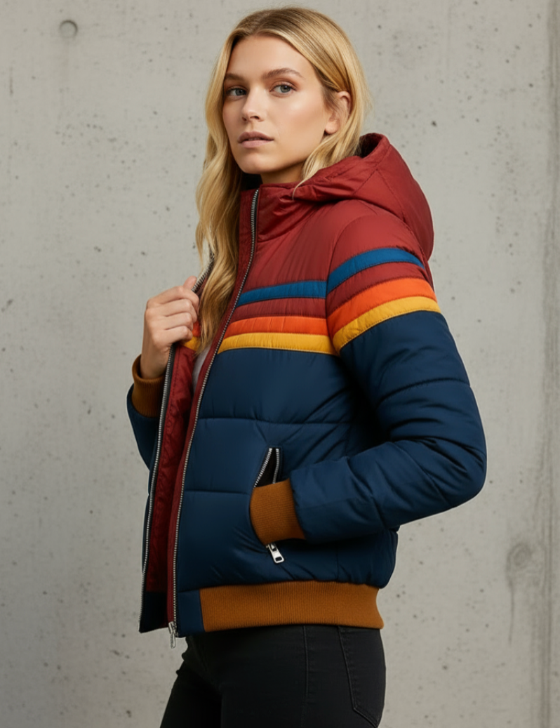 ALLEGRA | ABRIGO PLUMAS MULTICOLOR