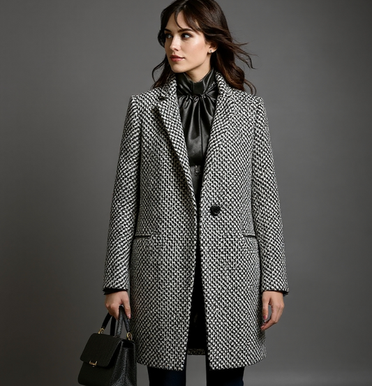 CLAUDIA | ABRIGO ELEGANTE TWEED