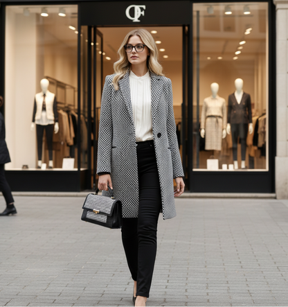 CLAUDIA | ABRIGO ELEGANTE TWEED