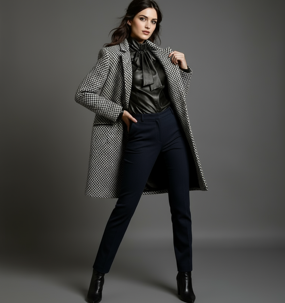 CLAUDIA | ABRIGO ELEGANTE TWEED