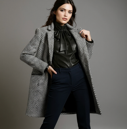 CLAUDIA | ABRIGO ELEGANTE TWEED