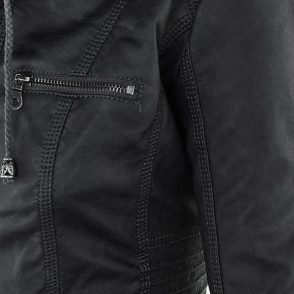 PIA | CHAQUETA DE PIEL CUERO