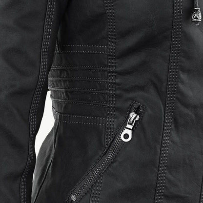 PIA | CHAQUETA DE PIEL CUERO