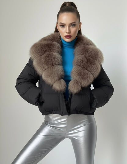LUXURY FOX | OVERSIZE CON CUELLO DE PELO PREMIUM