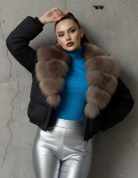 LUXURY FOX | OVERSIZE CON CUELLO DE PELO PREMIUM